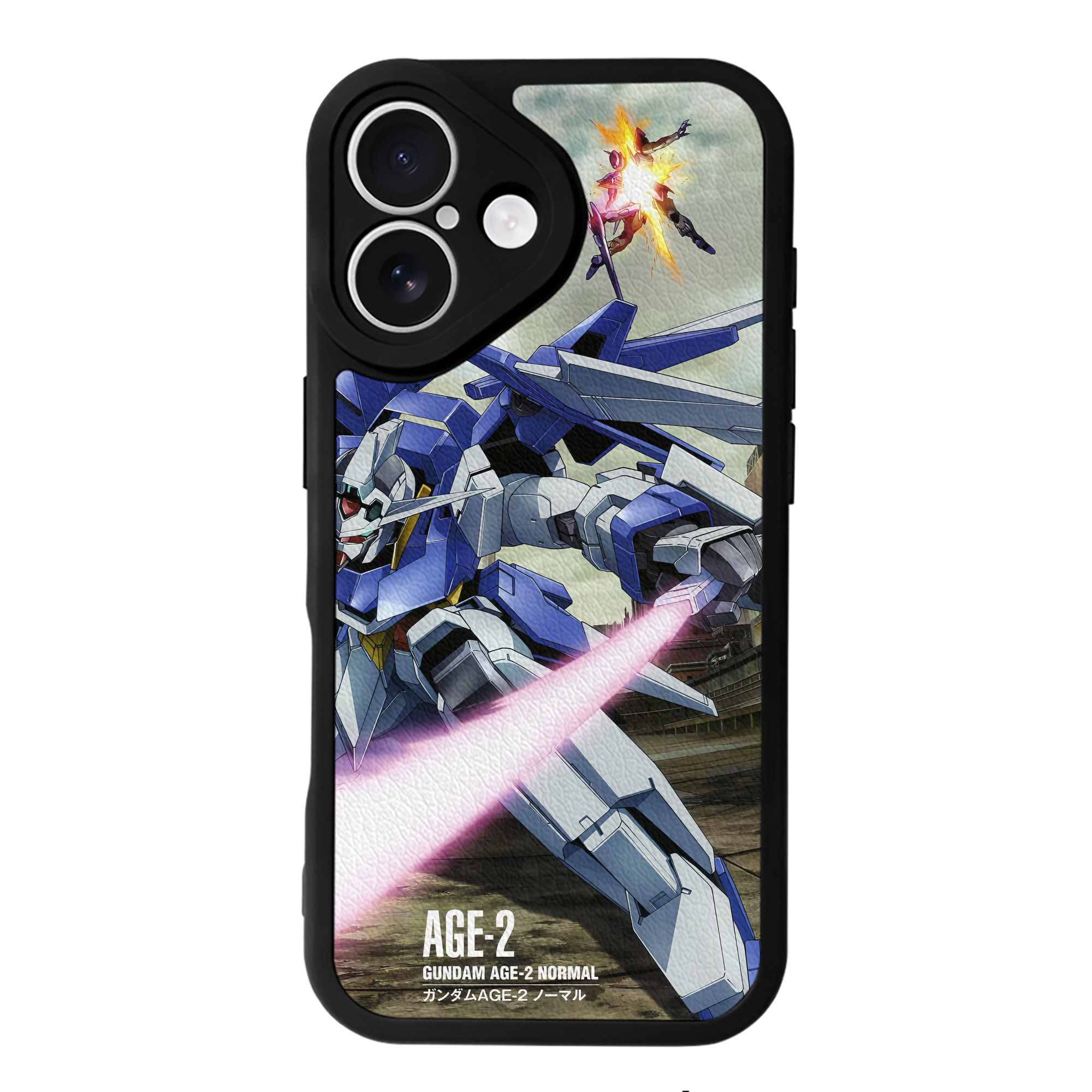 （画像用） 機動戦士ガンダム Mobile Suit Gundam 【iPhone 16シリーズ対応】シリコンスマホケース（レザー調） 材質：シリコン
